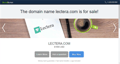 Desktop Screenshot of lectera.com